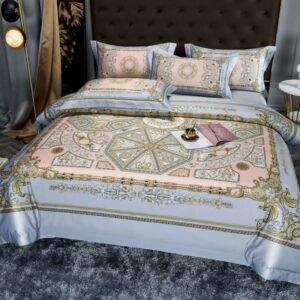 1000TC Egyptian Cotton Silky Luxury Royal Hotel Style Duvet Cover Set Queen King 4pcs Bohemian Bedding Set Bed Sheet Pillowcases 1