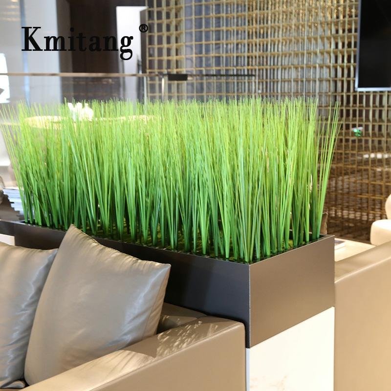 81cm 10pcs Artificial Reed Grass Fake Plants Bouquet Plastic Onion Grass Green Leaves For Living Room Hotel Office Garden Decor 1