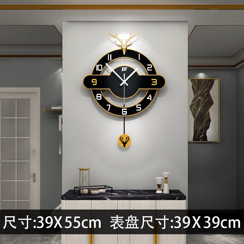 Silent Nordic Luxury Wall Clock Modern Design Big Creative Giant Minimalist Minimalist Large Living Room Reloj Pared Home Decor 4