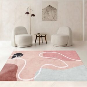 Modern Light Luxury Living Room Decoration Carpet Simple Lounge Office Room Study Carpets Nordic Balcony Corridor Non-slip Rug 1