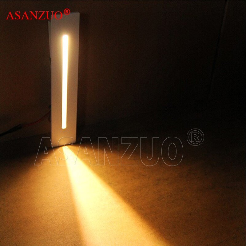 Recessed 3W Led Stair Light AC85-265V Indoor Corner Wall lights Step Decoration Lamp Hallway staircase Lamps 1