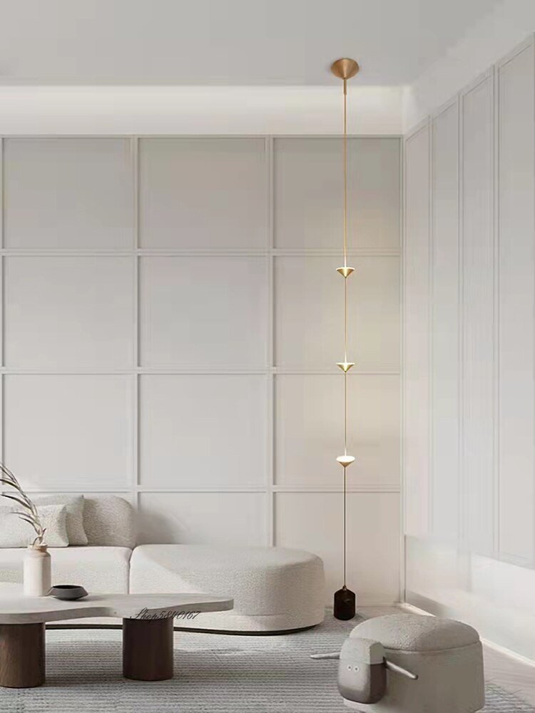 Nordic Designer Standing Floor Lamp Adjustable H250-320cm Led Corner Floor Lamps Living Room Bedroom Decor Through Connect Light 6