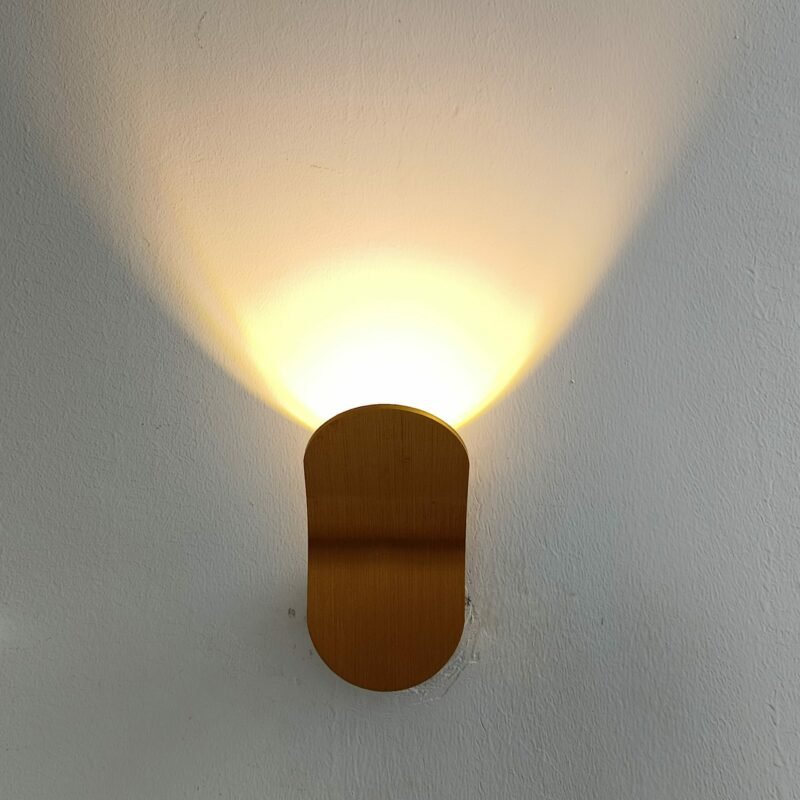 AC86-265V 6W Indoor LED Aluminium Wall Light Black White Gold Wall Lamp Bedside Bedroom Wall Lamps Decor Light 3