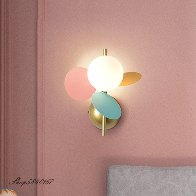Ins Colorful Flower Branch Wall Lamp Led Nordic Sconce Wall Light Indoor Lighting Living Room Home Deco Bedroom Lamps Wall Light 1