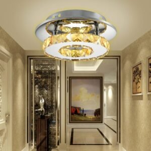 Nordic LED Crystal Ceiling Lamp Indoor Lighting Corridor Hanging Lamps Living Room Decoration Art Deco Ceiling Light For Home 1
