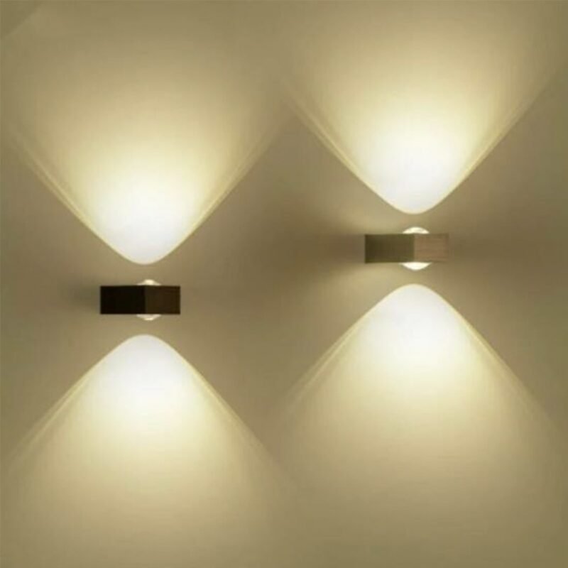 6W LED double head wall lamp modern indoor hotel decoration light living room bedroom bedside aisle Sconce Lights lamp 1