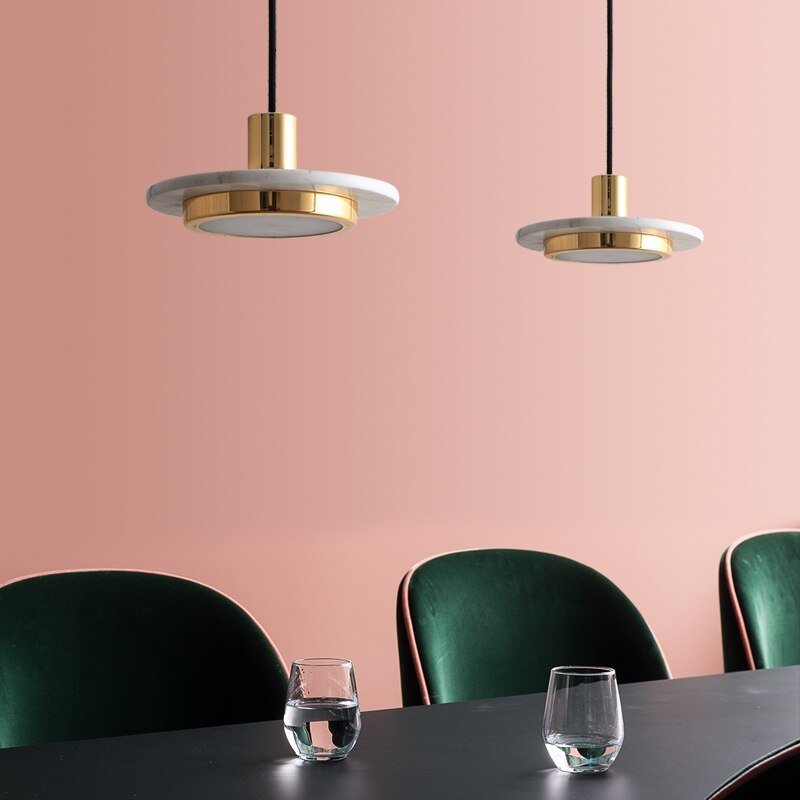 Nordic Bedside lamp Marble Pendant Lights Designer Single-Head Decor Bedroom Hanging Lamp Restaurant Dining Room Study Cafe 4
