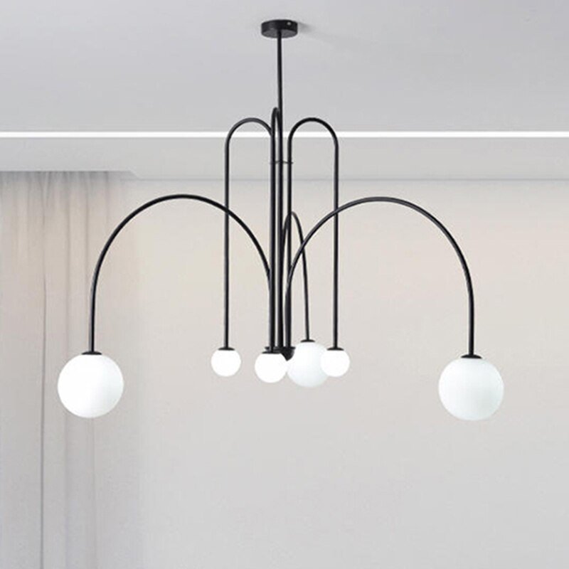 Postmodern Iron Pendant Lights Nordic Designer Hanglamp for Dining Room Cafe Restaurant Light Loft Suspension Led Light Fixtures 1