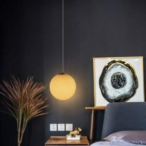 Nordic Ripple Ball Modern Pendant Light For Home Dining Room Living Bedroom Hang Lamp Restaurant Decor Ceiling Chandelier 1