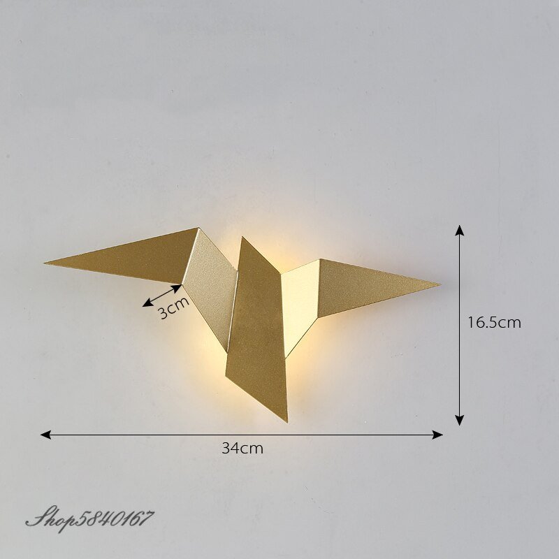 Nordic Wall Light Led Iron Bird Lamp for Living Room Lights Home Decor Wall Sconces Stair Light Bedroom Wall Lamps Indoor Light 3