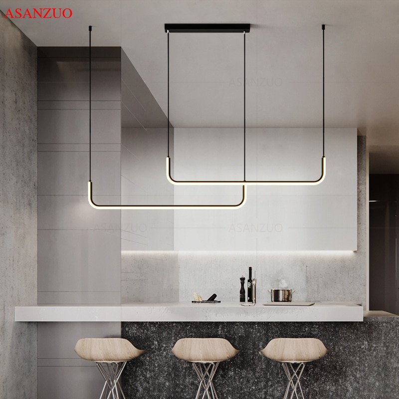 Modern LED Ceiling Chandeliers with Remote Control Table Dining Kitchen Accesories Fixture Hanging Pendant Home Decor Lighting 4