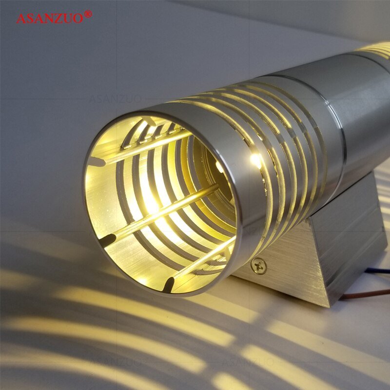 Modern LED wall lamps Aluminum hollow home decoration lighting bedroom hallway stairs KTV background wall sconce light fixture 5