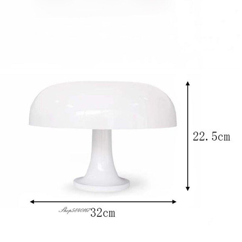 Nordic Acrylic Desk Lamp Designer Orange Mushroom Table Lamp Lights Minimalist Bedroom Cute Beside Lamp Study Living Room Decor 6