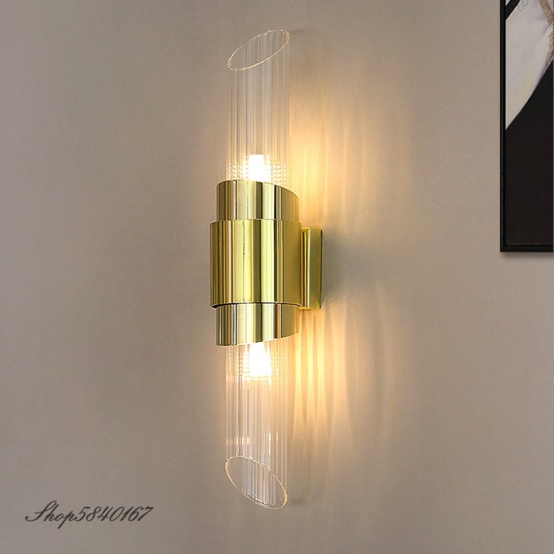 Nordic Crystal Wall Light Led Indoor Lighting Stainless Steel Wall Lamp Sconce Luxury Bedroom Lamp Beside Wall Lights Mirror G9 3