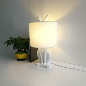 Modern Masked Rabbit Resin Table Lamps Retro Industrial Desk Lights for Bedroom Bedside Study Restaurant Decor Lighting Fixture 1