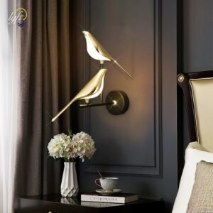 Nordic Magpie LED Wall Lamp Indoor Lighting For Home Living Room Bedside Kitchen Mirror Touch Switch Sconce Wall Light Decoratio 1