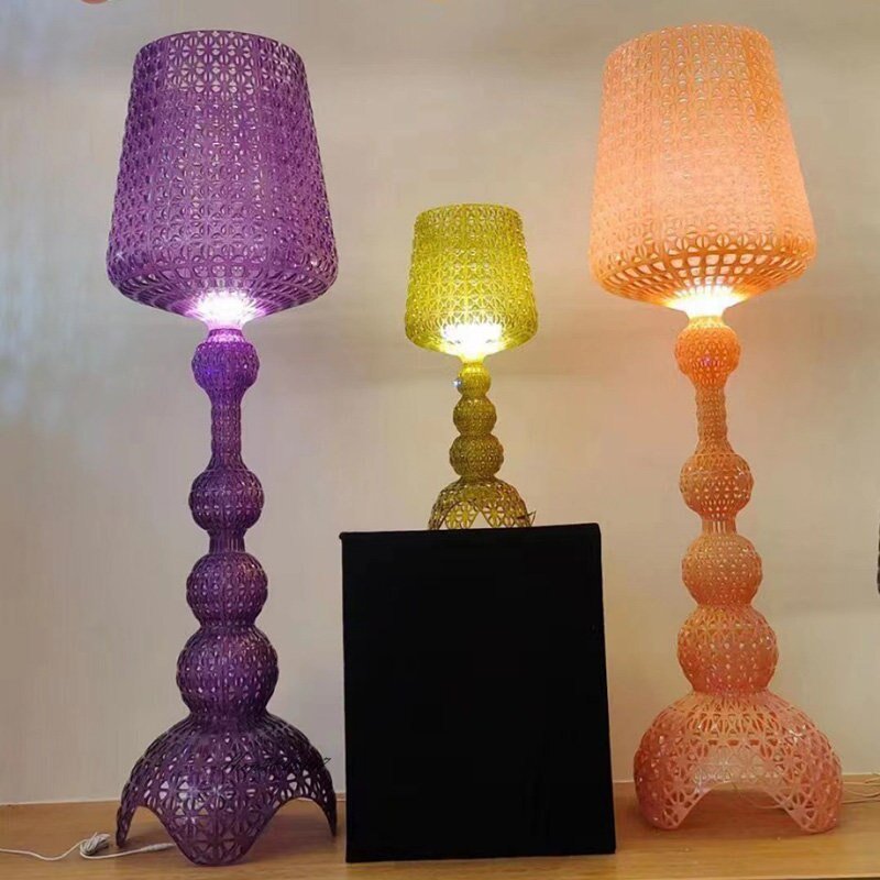 Italian Designer Floor Lamp Creative Hollow Acrylic Standing Lamp for Living Room Decoration Modern Bedroom Led Stand Lights 4