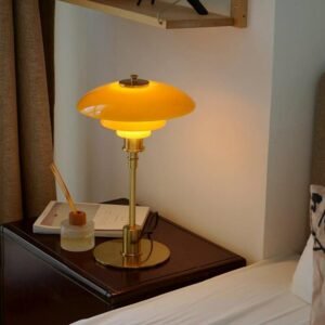 Danish Designer Glass Desk Lamp Nordic Minimalist Creative Living Room Study Hotel Soft Bedside Decor Decor Table Lamp 1