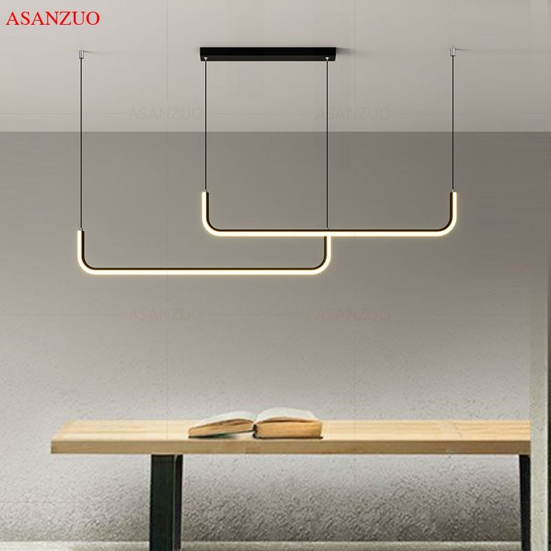 Modern LED Ceiling Chandeliers with Remote Control Table Dining Kitchen Accesories Fixture Hanging Pendant Home Decor Lighting 5