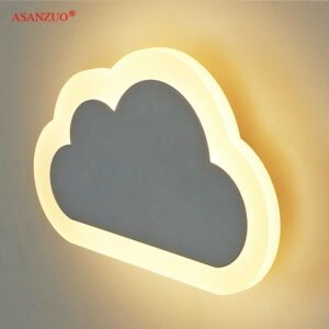 Modern living room kids' bedroom decor clouds wall lamps Acrylic&Iron minimalist Sconce lamp AC85-265V Children's LED wall lamps 1