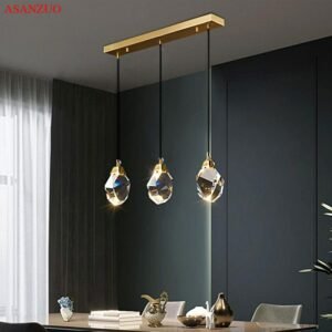 Luxury Crystal pendant lights Modern Restaurant lamp Nordic Decor Bedside hanging lamp Lighting Fixtures 1
