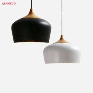 Modern pendant light black/white Retro Droplight Bar Cafe Bedroom Restaurant American Country Style Hanging Lamp Dia 30/35cm 1