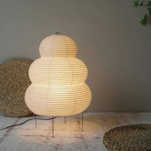 Japanese Style Tripod Desk Lamp Rice Paper Table Lamp Home Decor Lights Creative Living Room Study Bedroom Lamp E27 Home Lights 1