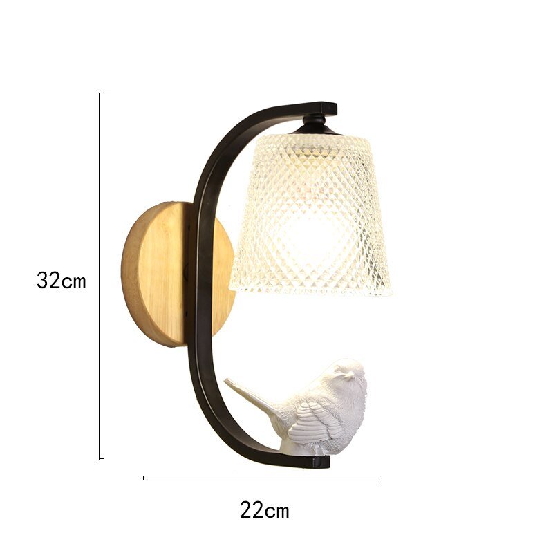 Nordic Bird Lamp Sconce Wall Light Bedroom Lamp Modern Wall Lights for Home Deco Wall Lamp Indoor Lighting Living Room Lamps Led 6