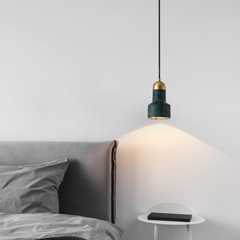 Nordic Marble Pendant light Modern Living Room Bar Restaurant Sofa Kitchen Deco single head Hanging Lamp 2