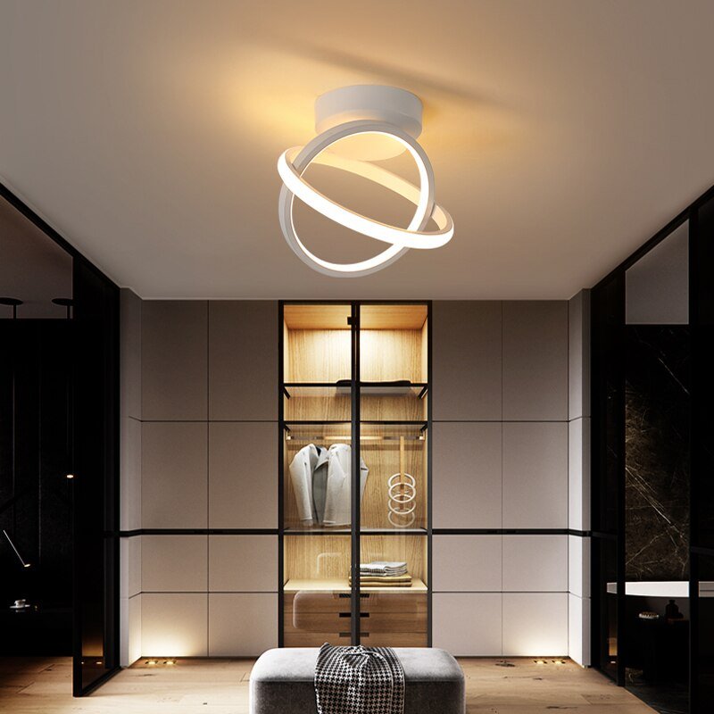 Modern Ceiling Lights For Home aisle LED Luminaires Black White Gold Small Ceiling Lamp Corridor Light Balcony Lights 3