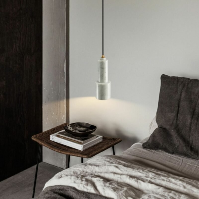 Nordic Marble Pendant light Modern Living Room Bar Restaurant Sofa Kitchen Deco single head Hanging Lamp 4