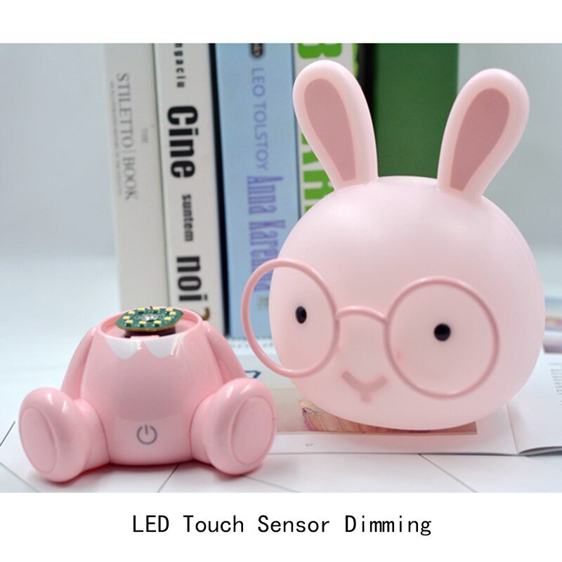 Moder Led Night Lights for Kids Rooms Touch Sensor Dimmable Nightlight for Children Bedroom Lights Baby Girls Boys Gift Lamps 3