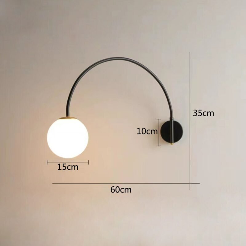 Nordic Bedside Wall Lamp Modern LED Living Room Dining Room Long Rod Fishing Multifunctional Rocker Sofa Light With Switch 6