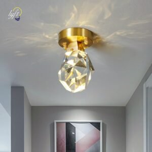 Nordic Crystal Ceiling Light Indoor Lighting Luxurious Stairs Corridor Living Room Decorative Led Lamp For Home Porch Lights 1