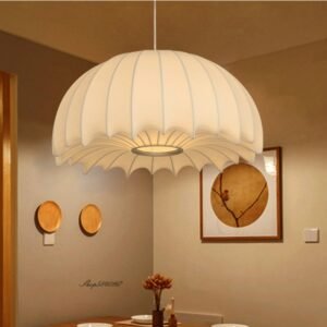Italian New Silk Pendant Lights Creative Jellyfish Light Fixtures for Dining Room Bedroom Lighting Luminaire Modern Hanging Lamp 1
