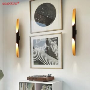 Nordic Industrial retro Wall Lamp Aluminum Circular Tube LED Wall Lights living dining bedroom Home Decorative Lighting 1