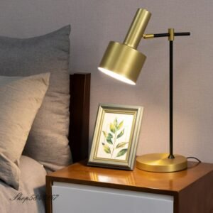 Nordic Gold Table Lamp Bed Lamp Rotatable Desk Lamp for Bedroom Lamps Beside Lamp Living Room Decoration Home Deco Makeup Table 1