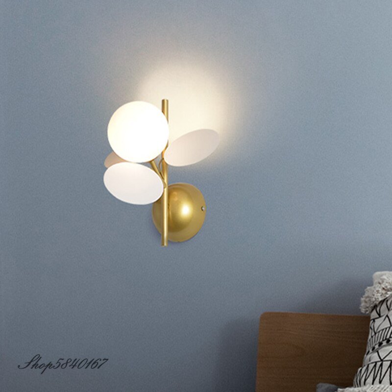 Ins Colorful Flower Branch Wall Lamp Led Nordic Sconce Wall Light Indoor Lighting Living Room Home Deco Bedroom Lamps Wall Light 5