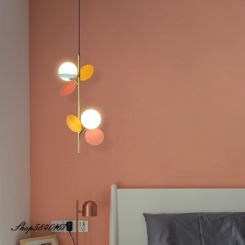 Nordic Branch Pendant Lights Color Hanging Lamps Modern Lustre For Living Room Lighting Fixtures Home Decor Bed Lamp Luminaire 6