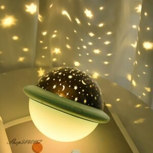 Starry Sky Night Light Projector LED Night Lights Battery Romantic Night Lamps for Kids Bedroom Nightlight Baby Christmas Gift 1