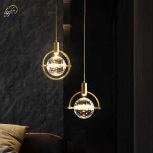 Nordic Crystal LED Pendant Lights Indoor Lighting For Home Hanging Lamp Living Room Stairs Modern Luxurious Bar Decoration 1