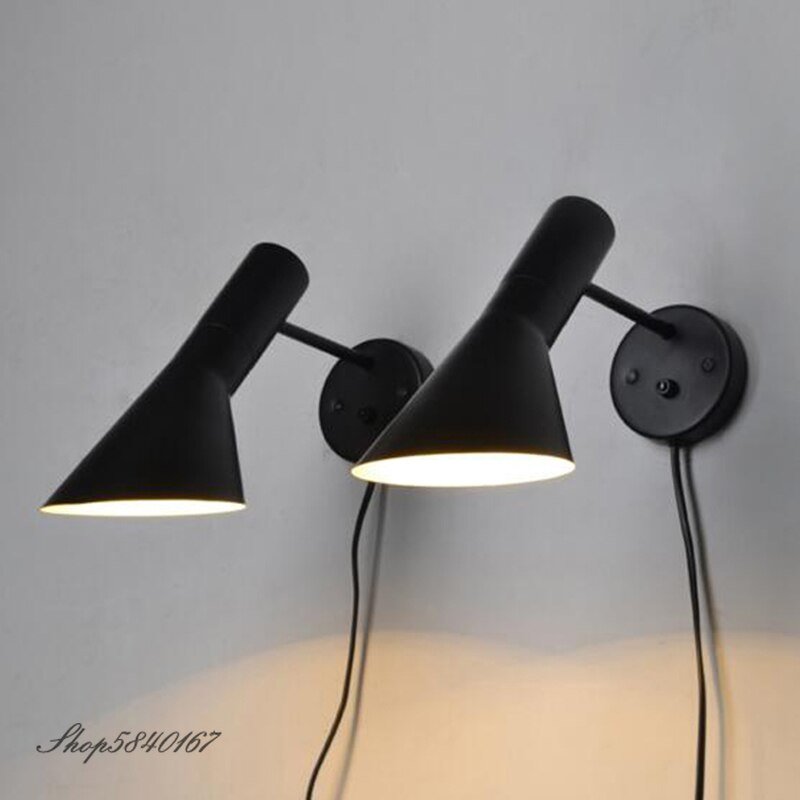 Nordic Industrial Wall Lamps Indoor Lighting Wall Sconce Loft Stair Lights Bedroom Lamps Fixtures Wall Light with EU/US/AU Plug 2
