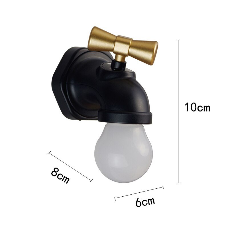 Faucet Wall Light Outdoor Lighting USB Chargeable Wall Lamp Waterproof Bathroom Light Garden Wall Lights Led Mini Wall Sconce PC 5