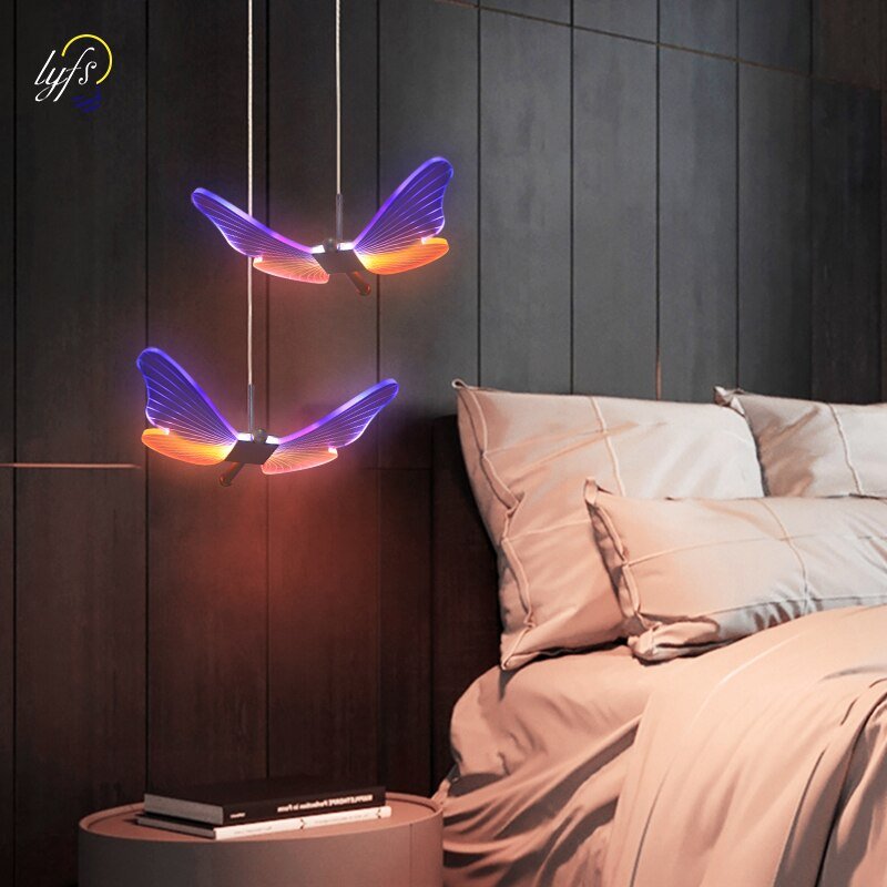 Butterfly Pendant Light Wall Lamp Indoor Lighting For Home Kitchen Dining Table Bedroom Bedside Living Room Decoration Lights 1