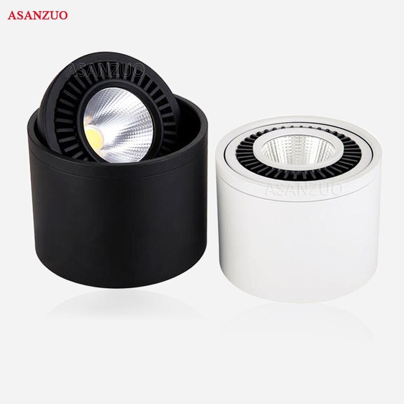 Surface Mounted COB LED Downlights  5W 7W 9W 15W  LED Spot Light  360 Degree Rotating Dimmable Ceiling Lamp with LED Driver 1