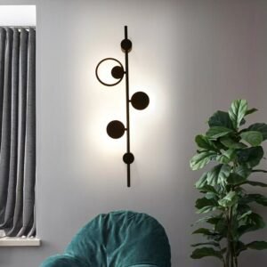 Modern Living Room LED Wall Lamp Nordic Circle Metal Wall Sconce Home Indoor Decor Lighting Fixture 1