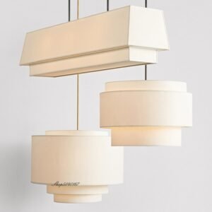 Japanese Style Pendant Lights Modern Minimalist Fabric Lamps Personality Designer Lustre Living Room Bedroom Decor Led Lighting 1