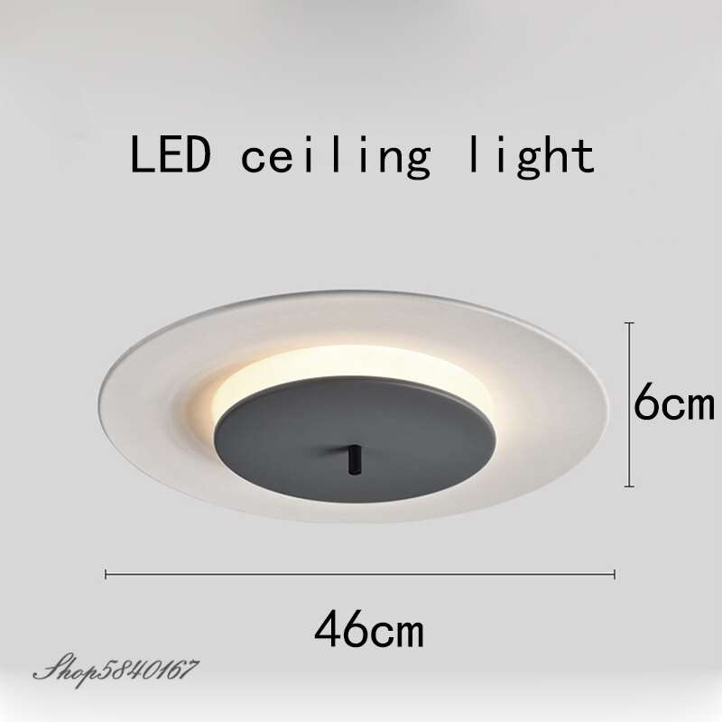 Simple Ceiling Lamps for Living Room Disc LED Ceiling Light Bedroom Hanging Cover House Lighting Fixtures Kitchen Ceiling Lights 4