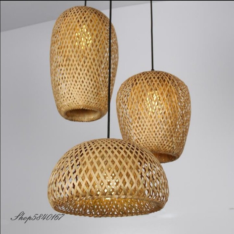 Chinese Handmake Bamboo Pendant Light For Living Room Dining Room Loft Light Fixture Restaurant Hanglamp Decor Luminaire E27 1