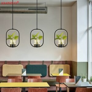 Modern Pendant Lam Led pWater Accompanying Plant Hang Lighting Fixtures Restaurant Kitchen Dining Living Bedroom Decor Bar Table 1